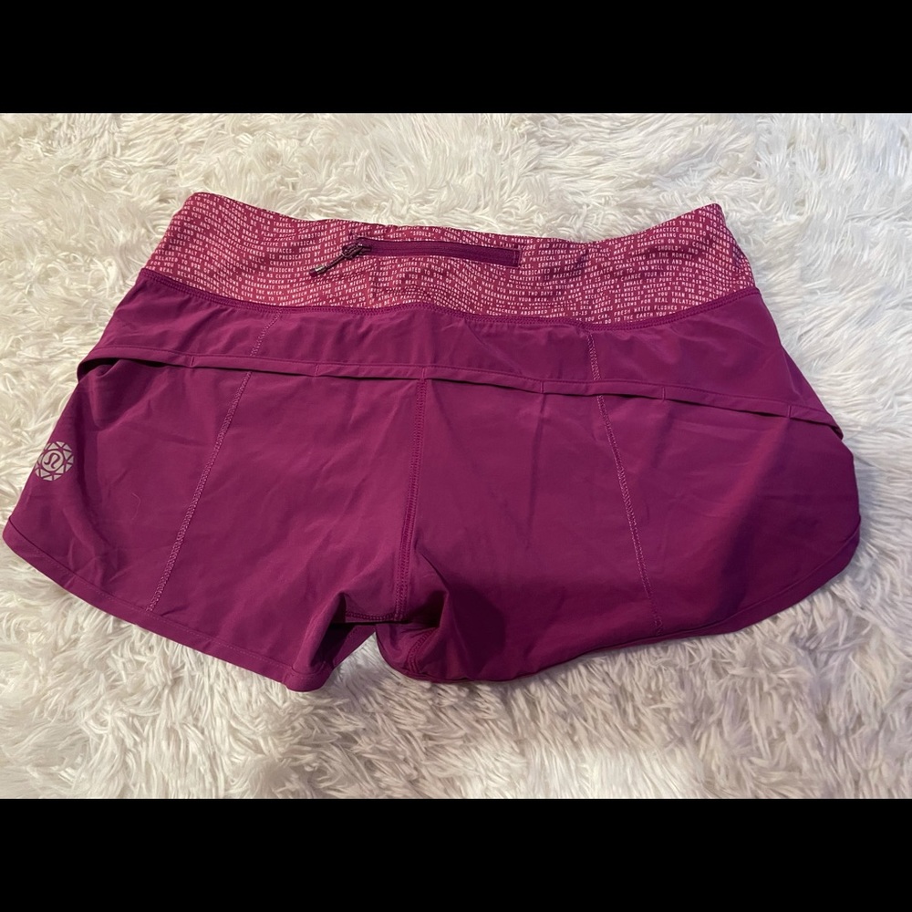 Lulemon Seawheeze speed shorts in mint condition